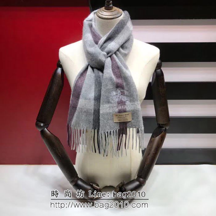 BURBERRY巴寶莉原單 經典男士羊絨圍巾 男女同款 LLWJ6076
